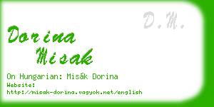 dorina misak business card