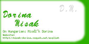 dorina misak business card